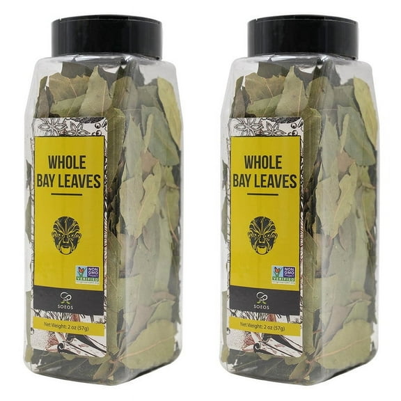 Soeos Bay Leaves, 2oz (57g), 2 Packs, total weight, 4 oz