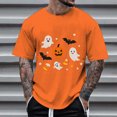 thumbnail image 2 of Halloween Graphic Tennis T Shirt Holiday Themed Print Tee Casual Wear For Men Daily Outfit, 2 of 4