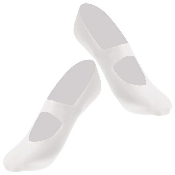 1 par de calcetines de silicona para barco, antigrietas, transpirables, para playa, para mujer (talla única 32-42, blanco)