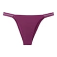 thumbnail image 6 of HWRETIE Women Fashion Sexy Soild Mid Waist G-String Panties Briefs Underwear Bikini, 6 of 6