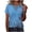 (DT 16)Navy, variant on DailkTrvid Women's Summer Blouse Trendy Loose Fit Tops Crisscross V Neck T-Shirt Casual Tees Short Sleeve Damask Print Rolled Cuff Outfits