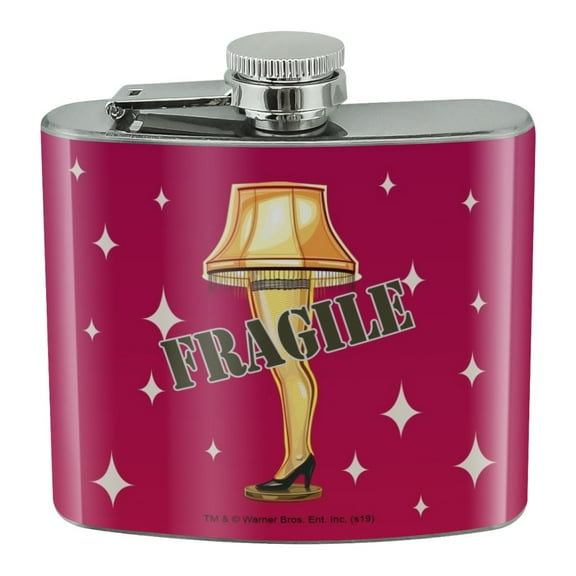 A Christmas Story Fragile Stainless Steel 5oz Hip Drink Kidney Flask