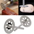 thumbnail image 5 of Diamond Cutting Disc, 10 Pieces 22mm Cutting Discs Circular Saw Blade Resin Cutting Disc With 2 Pieces Mandrels Rods Rotary Tool 3mm, 5 of 5