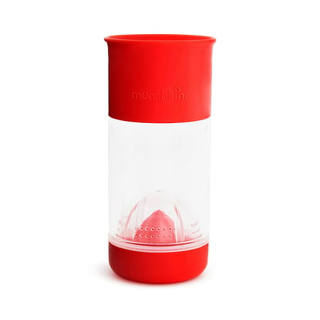 Munchkin Miracle 360 Fruit Infuser Sippy Cup, 14 Ounce, Red