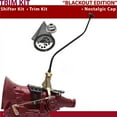 thumbnail image 1 of American Shifter  C4 Shifter Kit Black 23 in. Swan Trim Kit Push Button Cap Gray Boot Ringed Knob for DDCFA, 1 of 1
