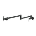 thumbnail image 7 of Pot Filler Faucet Wall Mount Stainless Steel Commercial Pot Filler 2.2 GPM Heavy Duty Style with Folding Stretchable Double Joints 2 Handles, 7 of 7