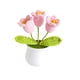 thumbnail image 2 of Flores tejidas a mano, plantas falsas, flores tejidas hechas a mano para mesa de escritorio y habitación Estilo E Macarena Flores tejidas a mano, 2 of 8