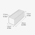 thumbnail image 3 of Honeycomb Compartment Underwear Drawer Organizer Set, Mesh Fabric Closet Dividers, Foldable Clothing Storage Bin for Bedroom Beige L, 3 of 4