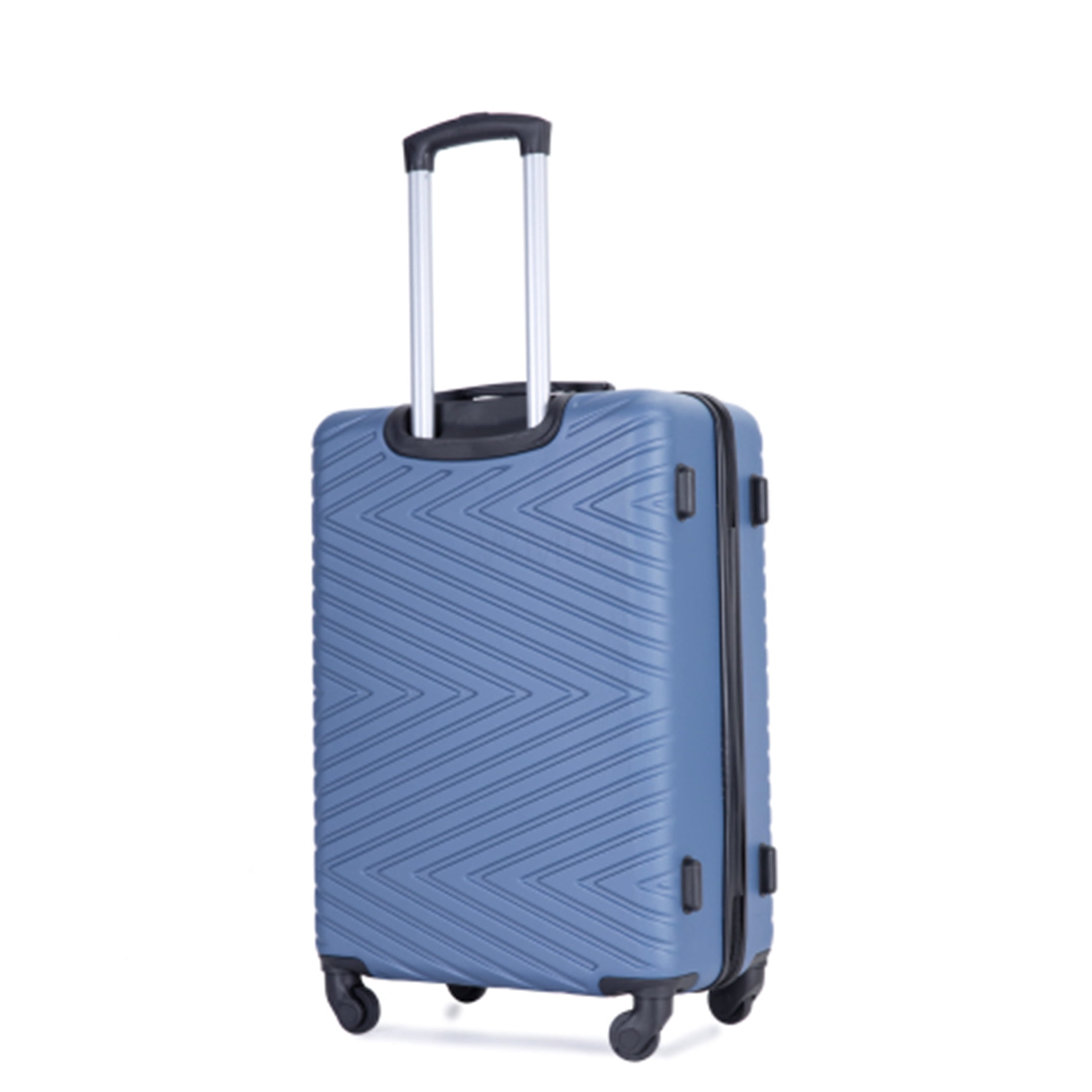 COSMOS Blue ABS Hard Shell Luggage 4-Piece Set with 360° Wheels &; TSA Locks, Lightweight Suitcases