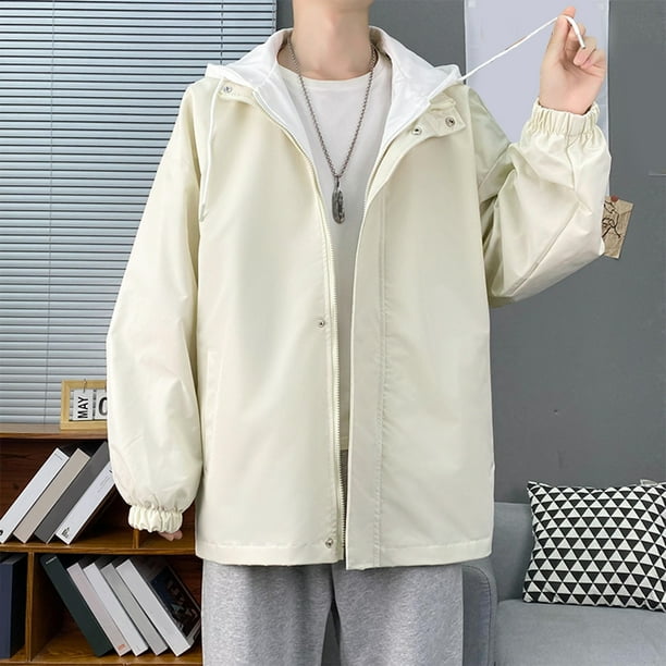 LEEyworld Mens Jackets Casual Stylish Men's Cotton Jackets Cargo