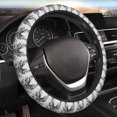 thumbnail image 5 of Gukieu Monochrome Deer Floral Print Elastic Steering Wheel Cover, Anti-slip and Sweat-proof Car Steering Wheel Protector Cover for Cars, Vans, Trucks Car Accessories, 5 of 6