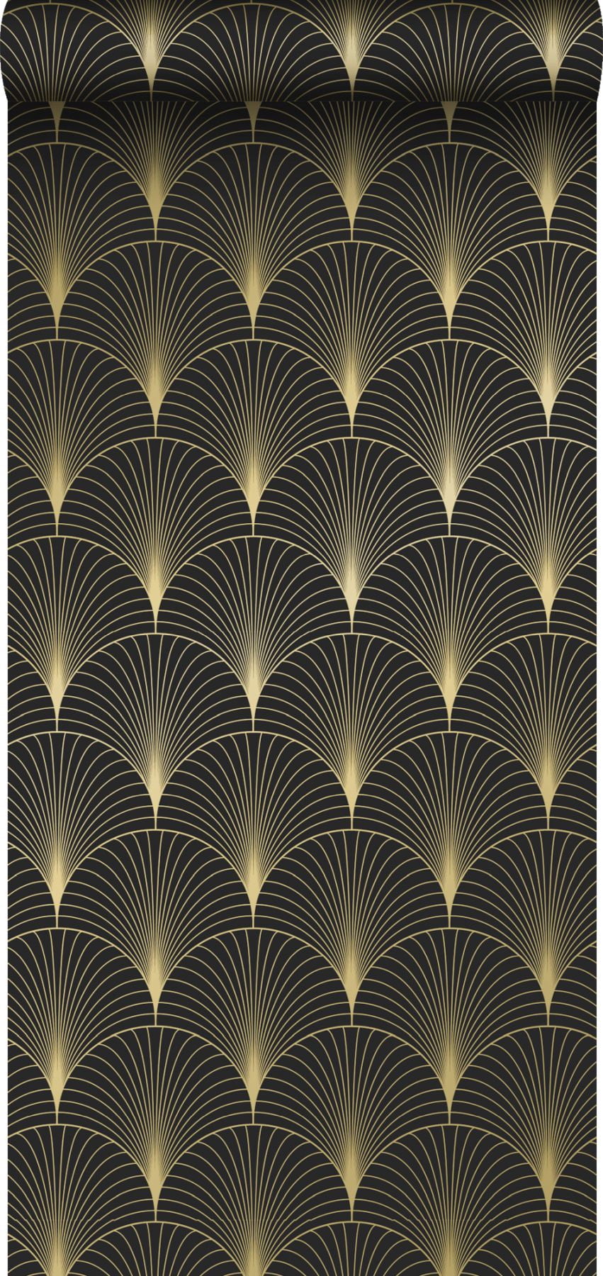 ESTA Home Lempicka Black Art Deco Motif Wallpaper, 20.9-in by 33-ft