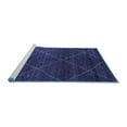 thumbnail image 2 of Ahgly Company Machine Washable Indoor Rectangle Abstract Blue Modern Area Rugs, 7' x 9', 2 of 4