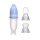 thumbnail image 1 of EeaseMX Cuchara dispensadora de alimentos de silicona para bebés y niños, biberón con chupete, 1 of 7