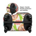 thumbnail image 4 of Kdxio Flowers And Birds Watercolor Pattern Luggage Cover for Travel,Elastic and Durable,Fits 18-32 Inch,Anti-Scratch Suitcase Protector, 4 of 9