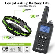 BEBANG Dog Training Collars, Dog Shock Collar with Remote 2600FT, Beep Vibration Shock Modes , Waterproof, LED Light, Perfect for Training Small Medium Large Dogs