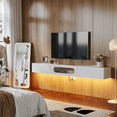 thumbnail image 4 of FloatiCasa 47-Inch Floating TV Stand, Wall-Mount, Fully Assembled, for TVs up to 50", Entertainment Center Floating Media Console, 4 of 14