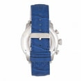 thumbnail image 2 of Heritor Automatic Arthur Semi-Skeleton Leather-Band Watch W/ Day/Date - Silver/Blue, 2 of 3