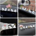 thumbnail image 3 of Dashboard Dog Figurines, Small Dog Statues Set of 4 Miniature Animal Figures, 3 of 5