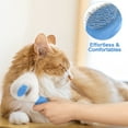 thumbnail image 4 of Cepillo para perros (azul), cepillo autolimpiante para perros y gatos, herramienta de aseo para mascotas que elimina suavemente el pelo suelto y enredado de las alfombras, utilizado para masajes y aut, 4 of 5