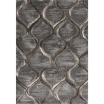 5'3"X 7'7" Polypropelene Charcoal Area Rug