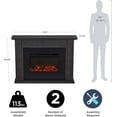 thumbnail image 4 of Real Flame Tejon 52" Slim Electric Fireplace in Gray, 4 of 9