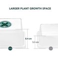 thumbnail image 2 of Mini Greenhouse for Plants, 10 Pieces 120 Cells Inner Seedling Tray with Raised Lids, Seedling Tray, 20 Labels, 2 Tools, 2 of 5