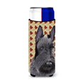 thumbnail image 1 of Caroline'S Treasures Sc9226Muk Scottish Terrier Otoño Hojas Retrato Ultra Hugger Para Latas Delgadas Puede Enfriar Manga Hugger Lavable A Máquina Manga De Bebida Hugger Aislador Plegable Bebida Aislad, 1 of 1
