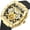 Gold Black, variant on MEGIR Chronograph Luxury Sports Quartz Watches Men Waterproof Luminous Hands Wristwatch Auto Date