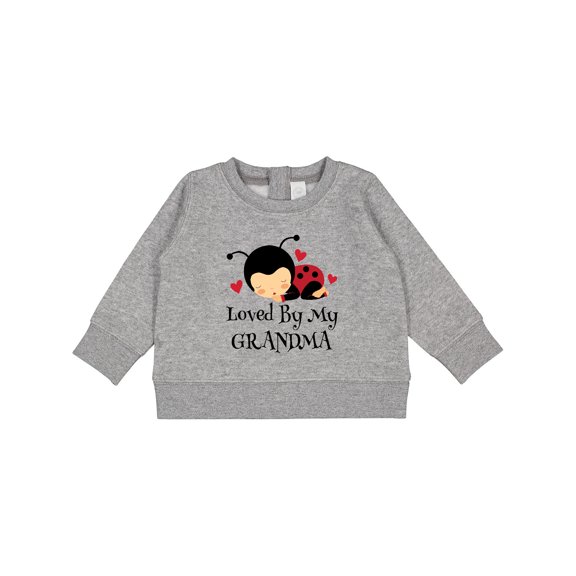 Inktastic Loved by Grandma Ladybug Baby Sweatshirt