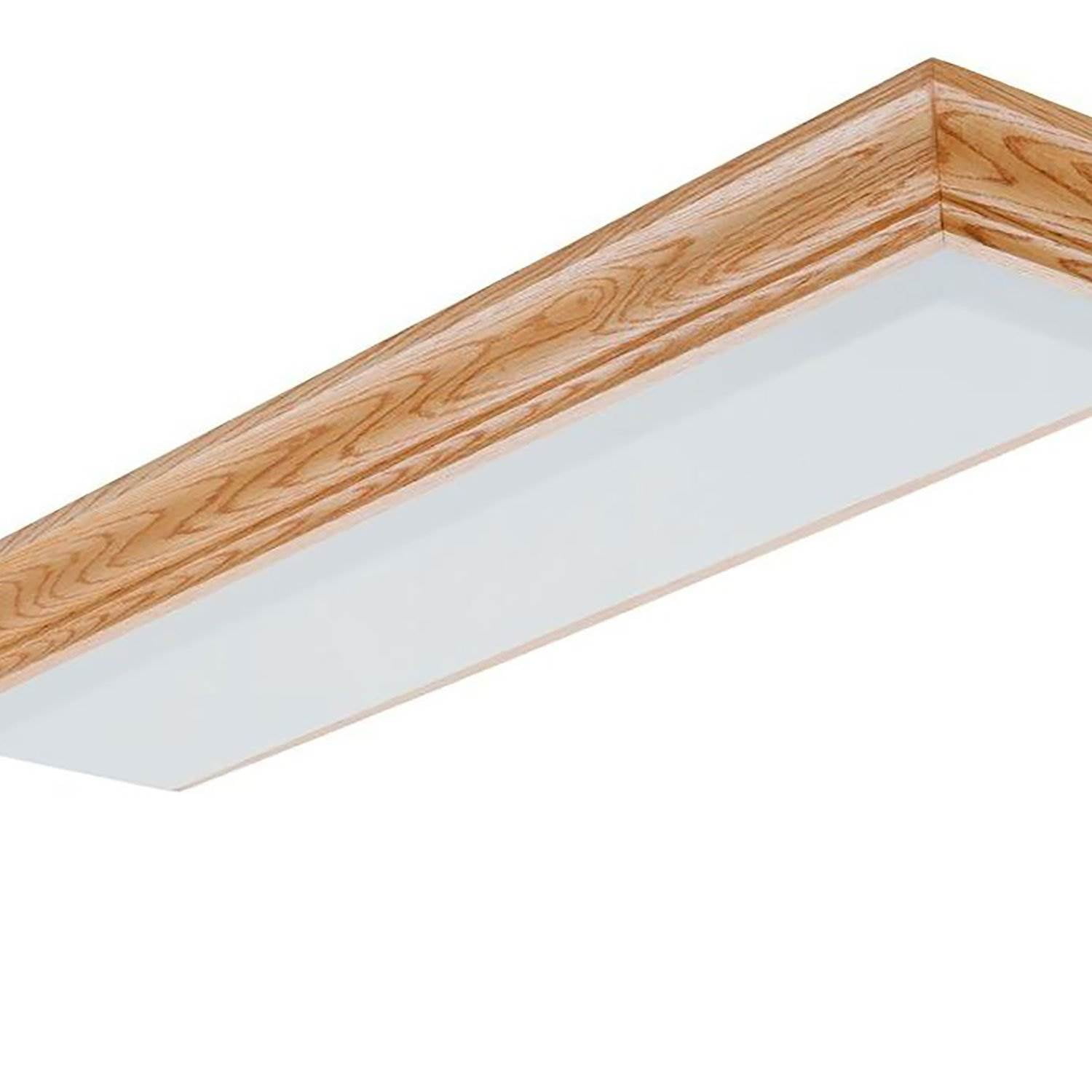 Lithonia Lighting Fluorescent Cambridge Indoor Ceiling Fixture Light Oak Wood Walmart Com Walmart Com