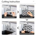 thumbnail image 5 of Yayeee Faucet Mat for Kitchen Sink 14.7" Diatomite Long Splash Guard Pad, Gray Bear Paws Pattern, 2 Pack, 5 of 7