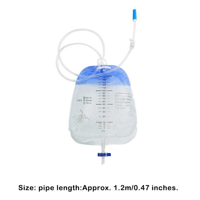 5000ml Urinary Bag with Clear Scale Reusable Tract Pocket Water Bottle Lightweight Drainage Bag Anti Reflux Valve Device Pack 200 Pieces