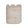 thumbnail image 5 of Pemberly Row Faux Travertine Indoor/Outdoor Concrete Side Table, 5 of 12