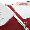 thumbnail image 4 of BAZIC 3-Ring View Binder with 2 Pockets, 1.5", Burgundy, 4 of 8