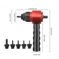 thumbnail image 2 of Handheld Rivet Nut Drill Adapter Set Portable Aluminum Alloy Non-slip Handle Riveting Converter Conversion Connector Power Tool, 2 of 7