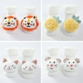 thumbnail image 2 of Newborn Baby Girl Boy Socks Cotton Socks Infant Cartoon Animals Socks Anti-slip Middle Tube 3D Floor Socks, 0-1Y, 4 Pairs, 2 of 8