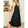thumbnail image 3 of Avidlove Womens Nightgowns Sleeveless Sleepwear Camisole Sleep Dress Wide Strap Pleated Nightshirt, 3 of 3