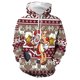 thumbnail image 1 of Sudadera con capucha para hombre, ropa de calle de manga larga con estampado Harajuku de Navidad, Tops casuales de gran tamaño, otoño, 1 of 4