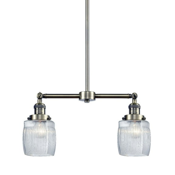 Innovations Lighting 209 Colton Colton 2 Light 22" Wide Linear Chandelier / Semi-Flush