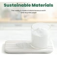 thumbnail image 4 of Jimin 3PCS Water Absorbing Stone Tray for Sink, Diatomaceous Earth Stone Drying Tray, Fast Drying Stone Soap Tray & Toothbrush Holders for Bathroom Counter, 1 × Stone Tray, 2 × Stone Coasters, 4 of 7
