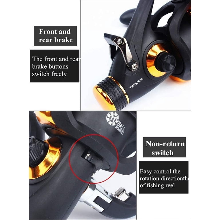 BNTTEAM 11BB Front and Rear Brake System One Way Clutch Size 3000-6000 Full Metal Spindle Spinning P66 Fishing Reel Carp Fishing Wheel Spinning Reel BNTTEAM 11BB Front and Rear Brake System One Way Clutch Size 3000-6000 Full Metal Spindle Spinning P66 Fishing Reel Carp Fishing Wheel Spinning Reel