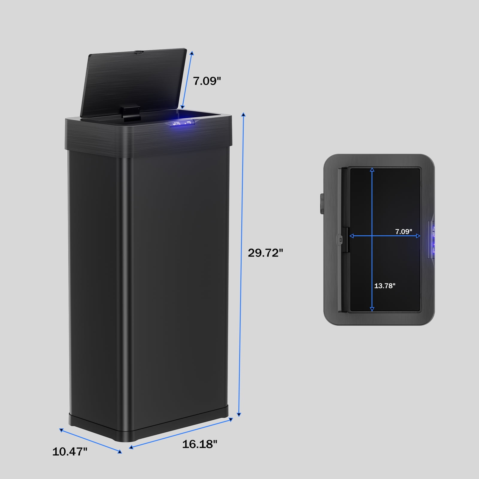 TLSUNNY 70 L Motion Sensor Trash Can, Automatic Sensor Garbage Bin for Kitchen/Bedroom/Office