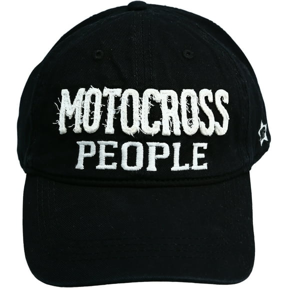 Motocross People - Black Adjustable Hat
