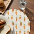 thumbnail image 3 of Carrots Round Placemats Set of 2 for Dinning Tables,Heat-proof Braided Table Mats 13 Inch,Watercolor Easter Vegetables Beige Washable Place Mat for Kitchen Restaurant Party Decor Table Setting, 3 of 9