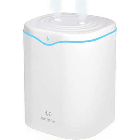 

Humidifiers for Bedroom 2L Cool Mist Humidifier for bedroom USB Portable Desk Humidifier Quiet Ultrasonic Humidifier with 2 Mist Modes and 7-Color Light Auto Shut-Off for Travel & home. SPURUPS