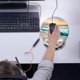 thumbnail image 4 of Almohadilla con soporte para muñeca Almohadilla ergonómica con reposamuñecas de espuma viscoelástica Base de goma Almohadilla para ratón gaming para el hogar, 4 of 6