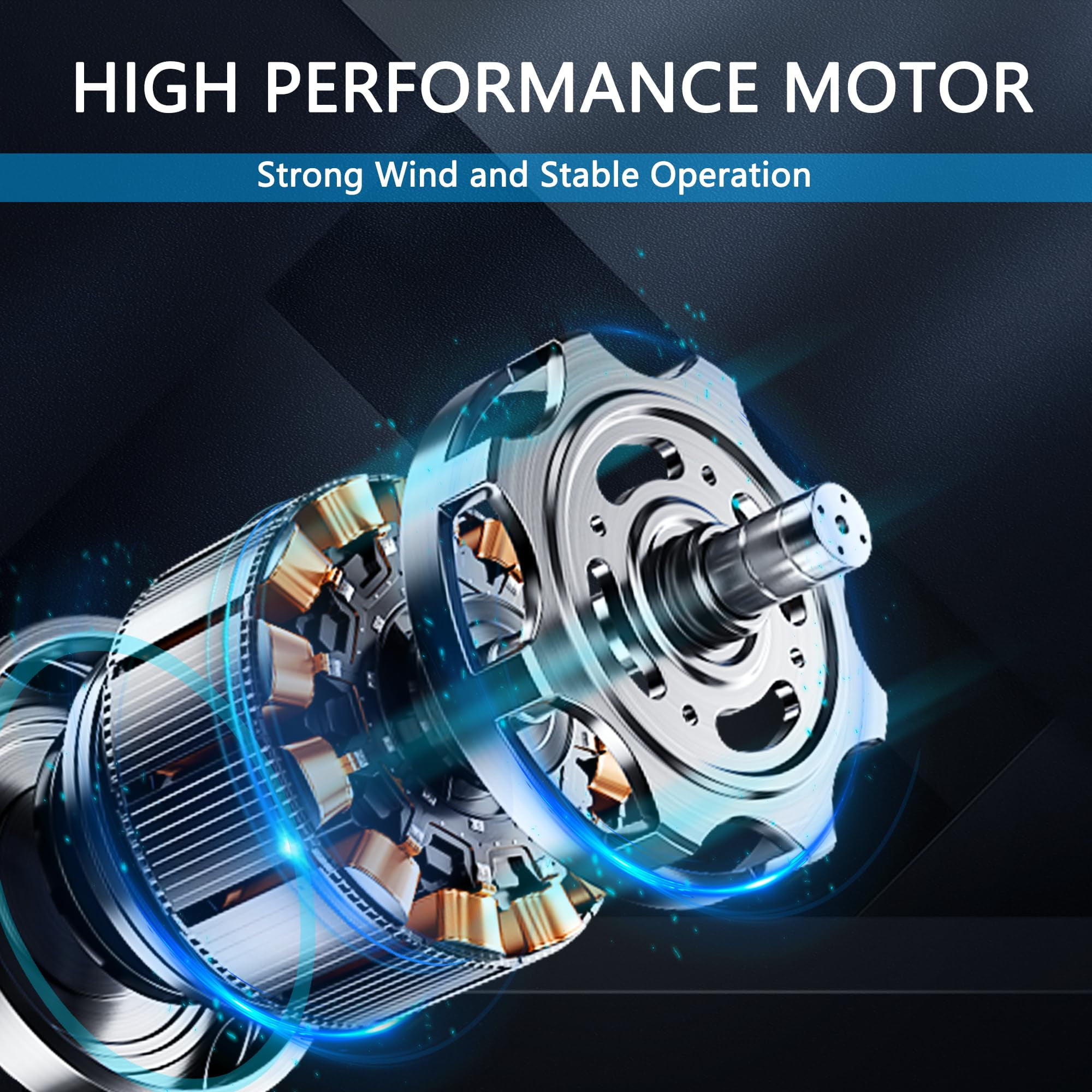 6 Inch Inline Duct Fan with Speed Controller - EC Motor`Ventilation Exhaust Fan for Heating Cooling Booster, Grow Tents, Hydroponics