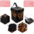 thumbnail image 2 of Leopard Foldable Car Trash Bin with Lid, Leak-proof Mini Trash Can, Hanging Storage Bag - Car Garbage Can for Auto, Vehicle, Office, Home, 2 of 6