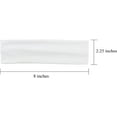 thumbnail image 4 of Yoga Headbands (10 Pack) Soft Stretchy Elastic Cotton Multi-Function Sports Hair Band Wraps (White), 4 of 7